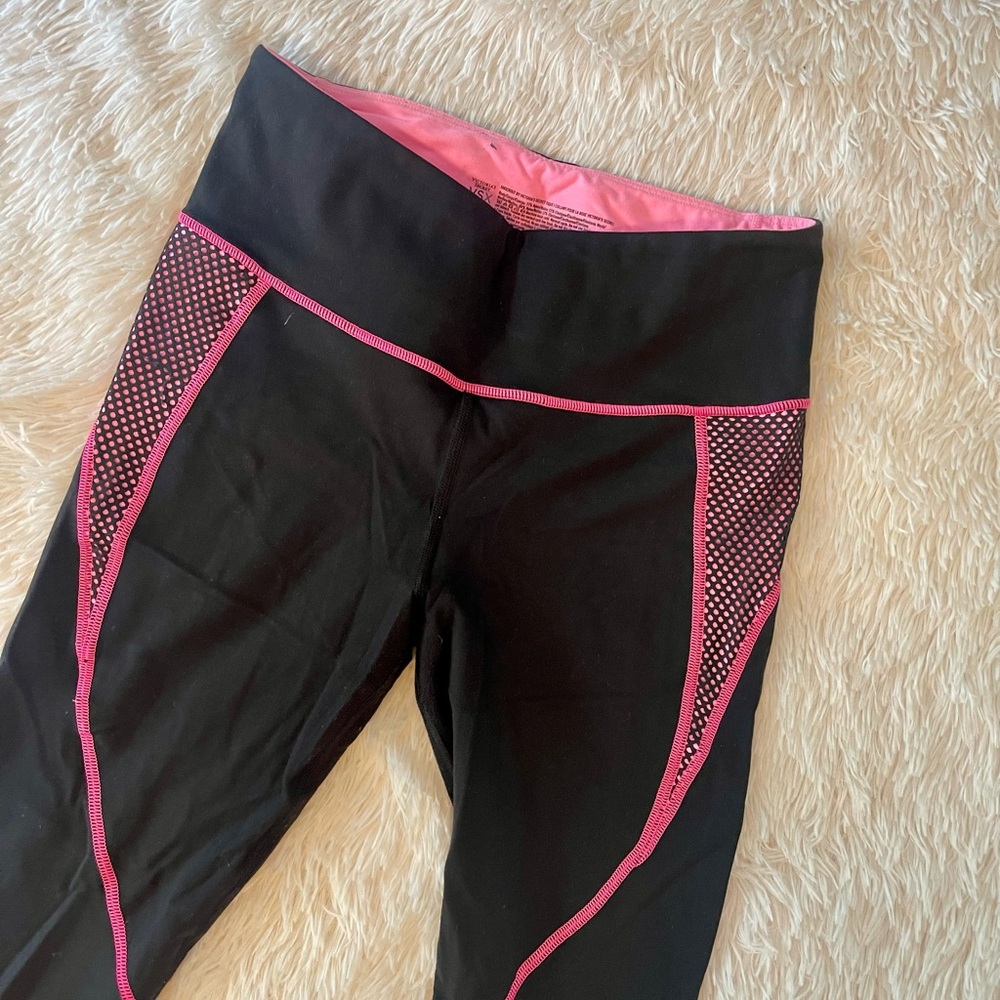Victoria's Secret Sport Leggings with Pink Highlights